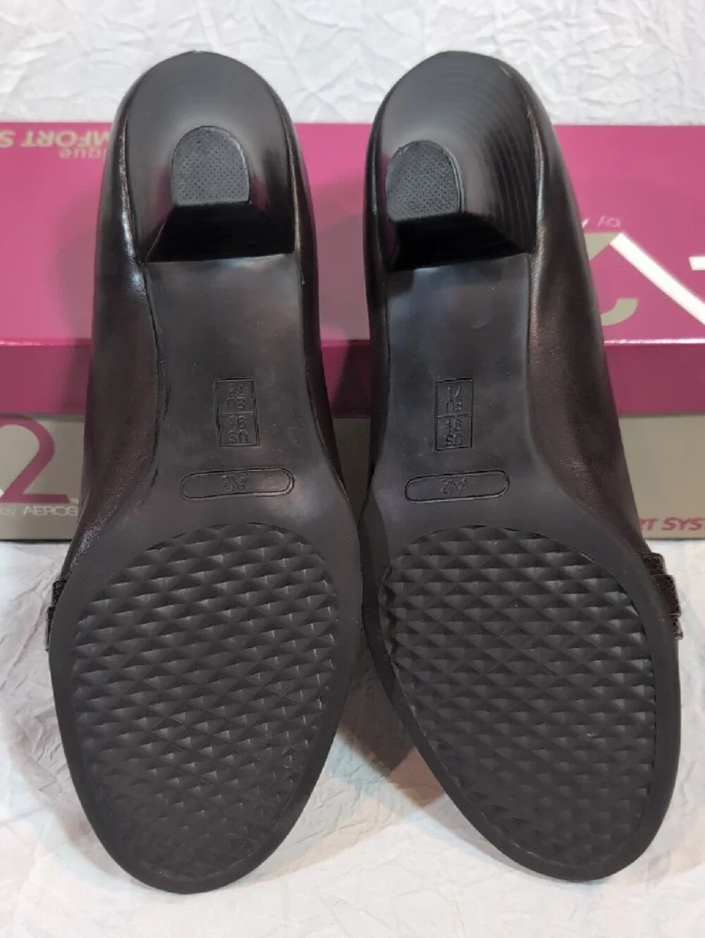 A2 By Aerosiles 9 1/2 Brown Leather Slip-On Loafers with Decorative Strap